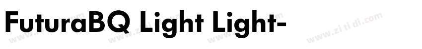 FuturaBQ Light Light字体转换